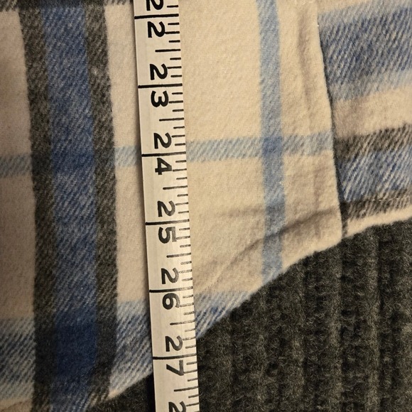 STREETWEAR SOCIETY‎ Plaid Grunge Shacket Oversized Flannel Shirt Jacket Size S - Picture 8 of 10